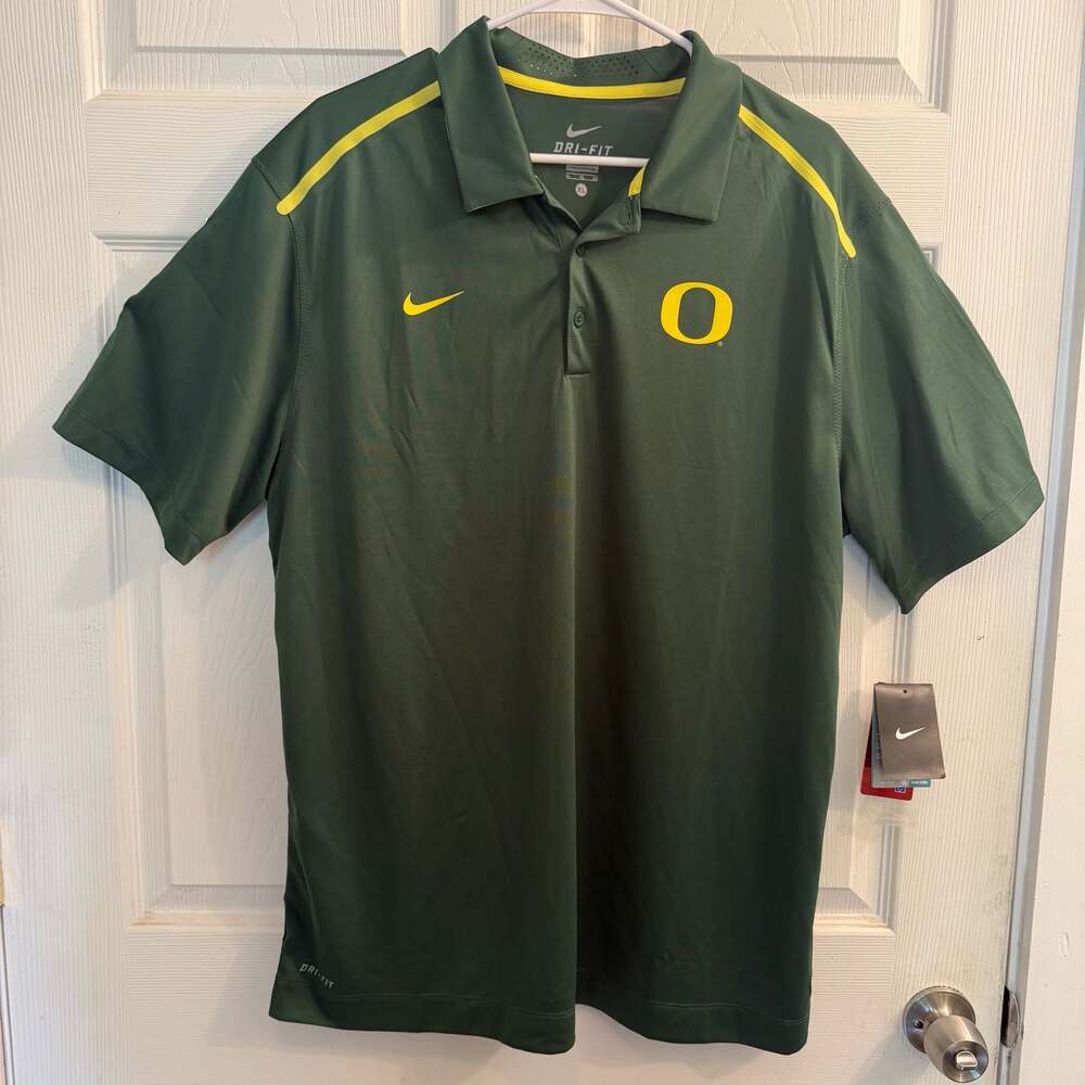 Nike University of Oregon Ducks Dri-FIT Men's Polo Shirt SIZE XL NWT Go Ducks